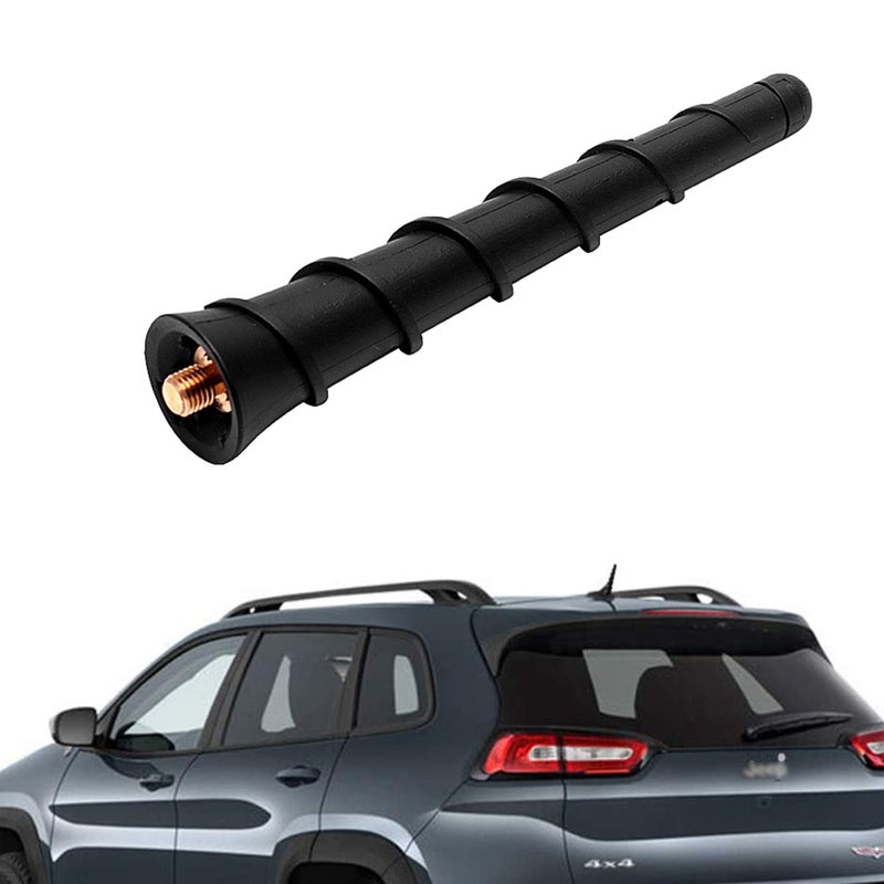 BASIKER 4.5 Inch Antenna for 2010-2025 Jeep Cherokee Grand Cherokee Latitude Compass Renegade Dodge Journey Avenger Durango Dart Chrysler 200, OEM 5091100AA 68297936AA 5091100AB Car Radio Jeep Antenna - Image 1